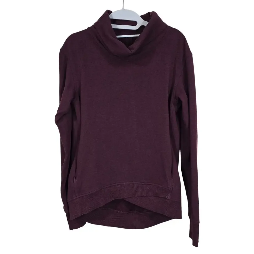 Women's Lululemon Maroon Turtleneck Sweatshirt | Size 6